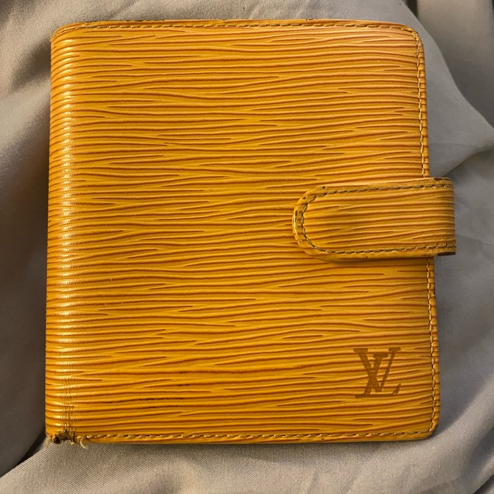 Louis Vuitton Epi leather wallet.
